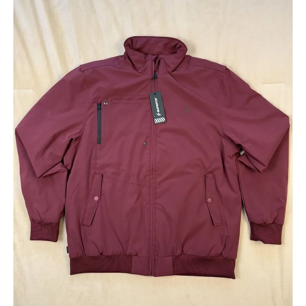 SUPER73 Resetter Division Royce Jacket Men’s Large Burgundy NWT $120